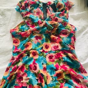 Vibrant Floral Romper